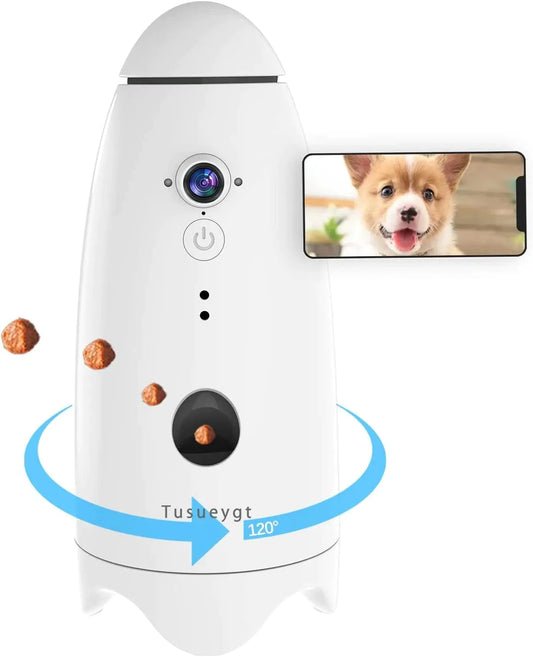 Smart Pet Monitoring System with Treat Dispenser: Stay Connected to Your Dog Anytime, Anywhere!
